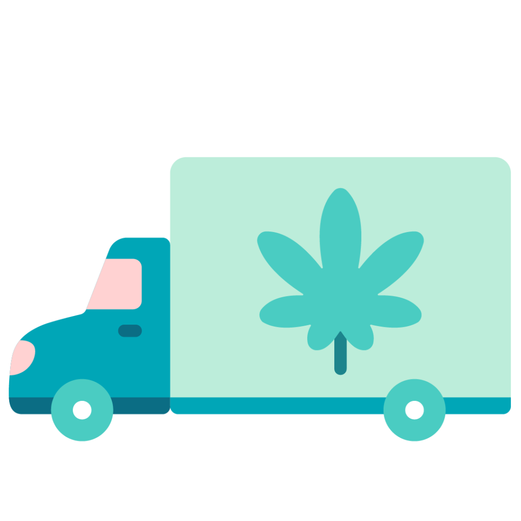 Cannabis Truck Icon